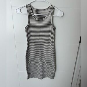 art class Black and White Striped Tank Dress
